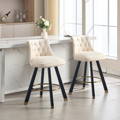 CIPACHO COOLMORE Set of 2,Back pull point design, velvet material, 360 degree rotation, back pull loop detachable design, rivet decoratio