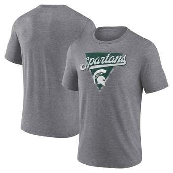 NCAA Michigan State Spartans Men's Gray Triblend T-Shirt