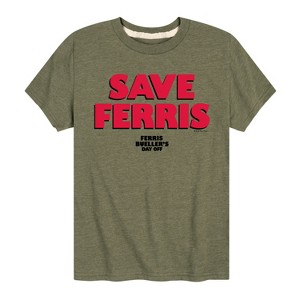 Boys' - Ferris Bueller's Day Off - Save Ferris Short Sleeve Graphic T-Shirt - 1 of 4