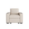 Pull-out Sofa Bed Loveseat Couch Chaise Lounge Sleeper Sofa Bed 2-seater Sofa Chair with Cup Holders & USB Ports - ModernLuxe - 4 of 4