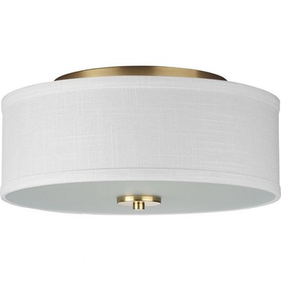 Geneva Collection Glass Semi Flush Mount Ceiling Globe Brass - Threshold™