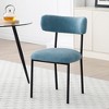 Vatros Dining Chairs Set of 2 Round Upholstered Dining Room Chairs, Orange - 4 of 4