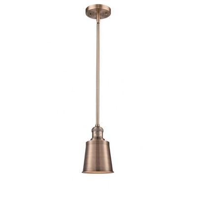 Addison - 1 Light Stem Hung Mini Pendant In Traditional Style-6 Inches Tall and 5 Inches Wide