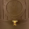 Good Ideas Bushman Spruce Creek 54 Gallon Rain Saver Barrel with Metal Spigot, Drainage Plug, Overflow Hose and Overflow Channel, Antique Brown - 2 of 4