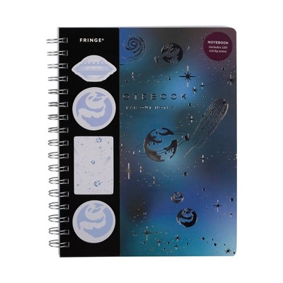 FRINGE Paperback Spiral Notebook with Sticky Notes Spacey Notes