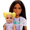 Barbie Dentist Brunette 11" Fashion Doll, 1 Kid Doll, Medical Doctor Furniture & Accessories - 3 of 4