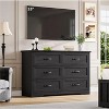 Nasitip Farmhouse Drawers Dresser ,Chest of Drawers,Wooden Dresser,Storage Organizer Dresser for Bedroom,Living Room - 2 of 4