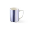 Spode Narrow Steccato Earthenware Mug, Set of 4 – 12oz Decorative Glazed Drinkware & Cobalt Blue Bands - 2 of 4