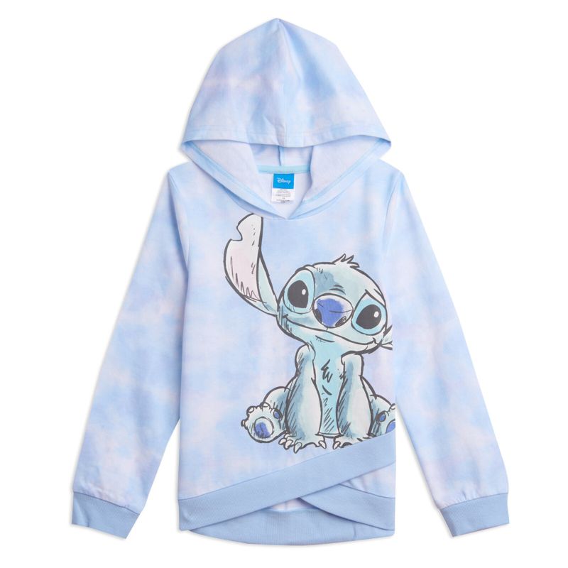 Disney Lilo & Stitch Girls French Terry Crossover Hoodie Toddler to Big Kid, 1 of 7