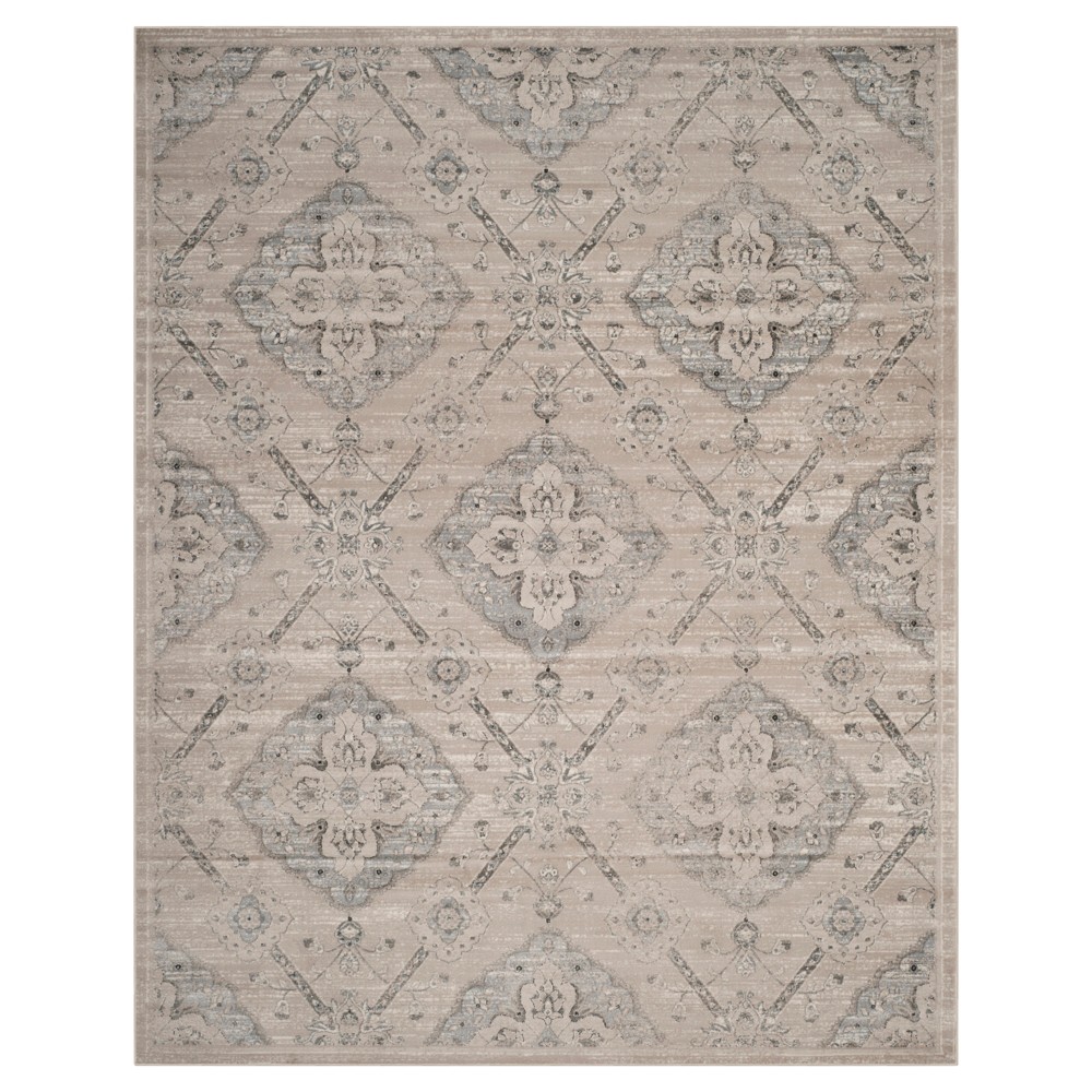 Light Taupe Damask Loomed Area Rug 5'1inx7'6in - Safavieh