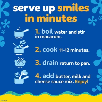 SpongeBob SquarePants Shaped Macaroni & Cheese Dinner