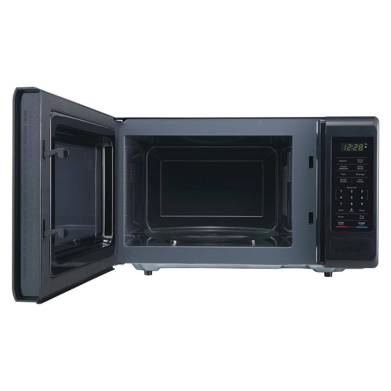 Magic Chef 0.9 Cubic Feet 900 Watt Stainless Countertop Microwave Oven for Compact Spaces with 6 Pre Programmed Cooking Modes, Black, 5 of 7