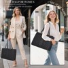 Laptop Bag 15 Inch Work Tote Bags Leather Laptop Tote Professional Laptop Purse Computer Handbag - 3 of 4