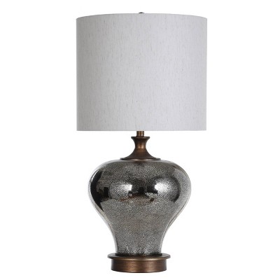 Mercury Glass Body Table Lamp with Base Brushed Copper - StyleCraft