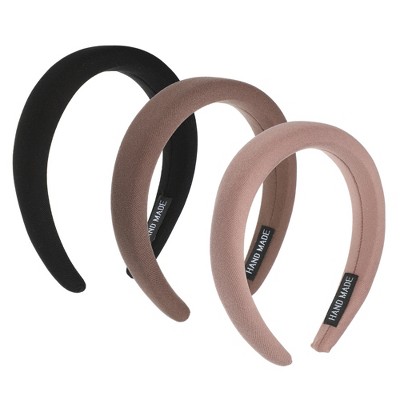 Unique Bargains Women's Fabric Wide Simplicity Headbands 3 Pcs