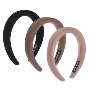 Unique Bargains Women's Fabric Wide Simplicity Headbands 3 Pcs - 1 of 4