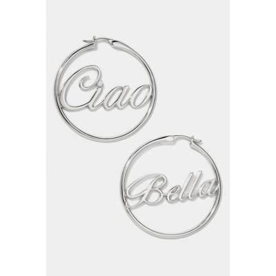 AJOA DOLCE VITA CIAO BELLA HOOP EARRINGS