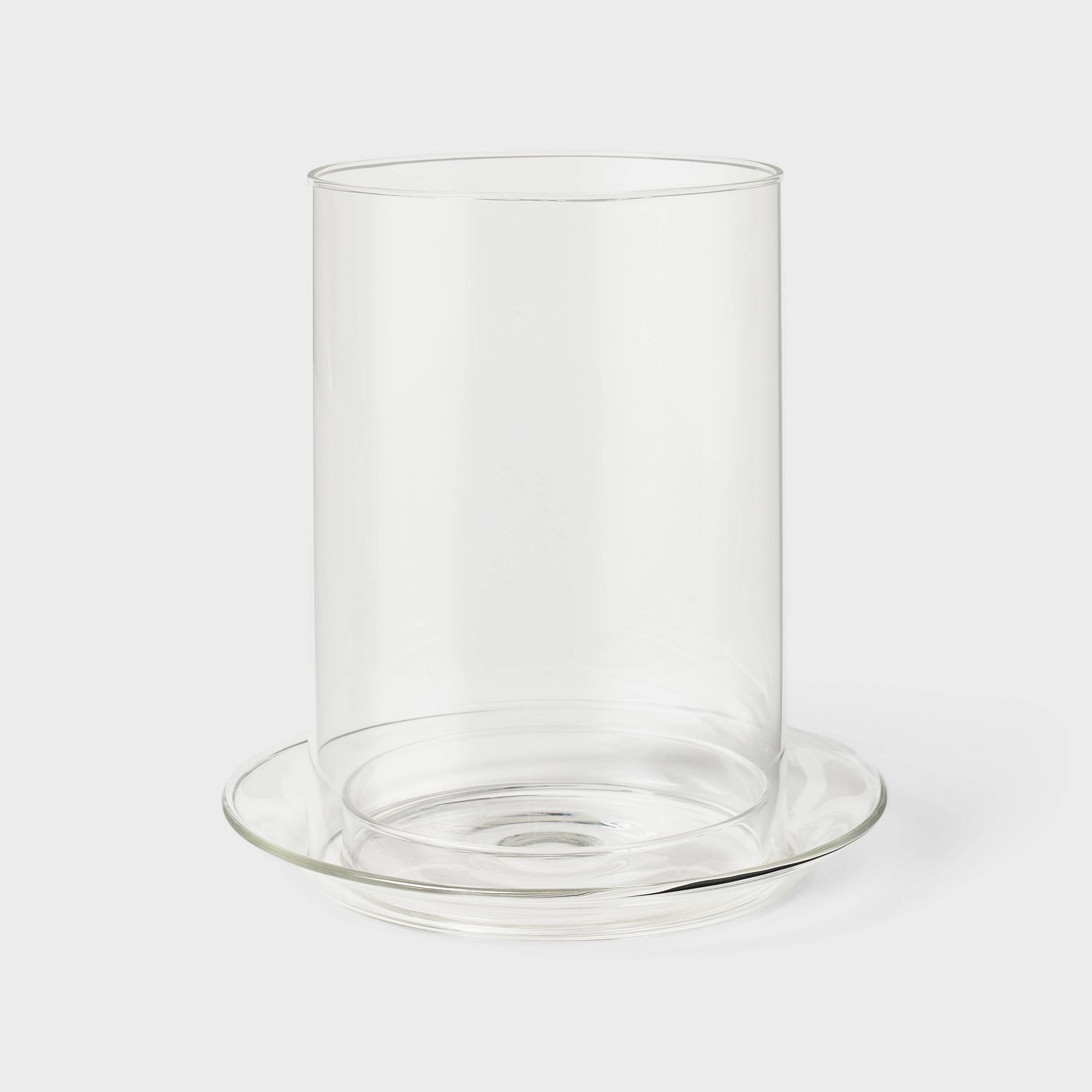 Short Glass Pillar Hurricane - Threshold™ a collection with @ThisOakHouse