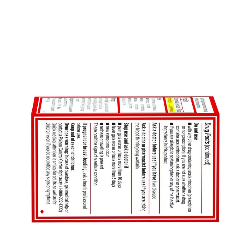 Tylenol Acetaminophen Pain Reliever Caplet - 50ct, 5 of 9