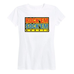 Women's - Rock 'Em Sock 'Em Robots - Rock 'Em Sock 'Em Short Sleeve Graphic T-Shirt - 1 of 4