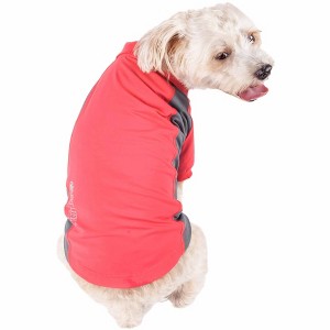 Pet Life (R) Active 'Barko Pawlo' Relax-Stretch Wick-Proof Performance Dog Polo T-Shirt - 1 of 4