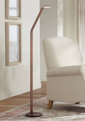 Bronze Adjustable Pharmacy LED Task Floor Lamp