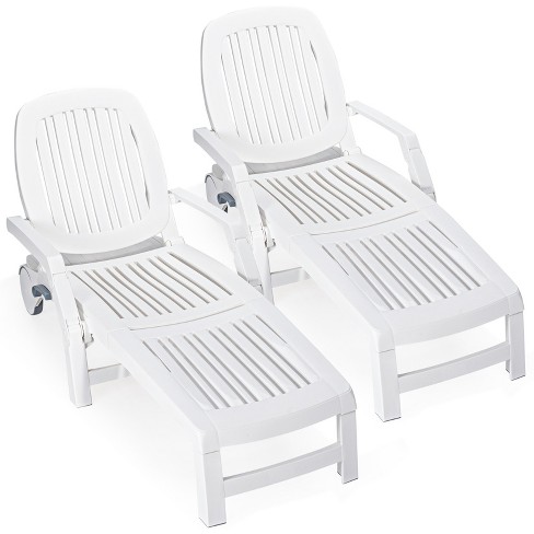 White plastic 2025 recliner chairs