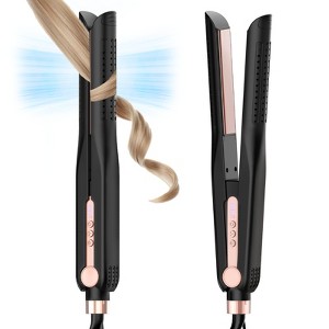 SKIMI Airflow Styler, Titanium Flat Iron Hair Straightener, Professional Curling Iron with Cooling Air Vents to Lock in Style, 5 Temps & Dual Voltage - 1 of 4