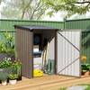 Outsunny Metal Garden Storage Shed Tool House with Sliding Door Spacious Layout & Durable Construction for Backyard, Patio, Lawn - 2 of 4
