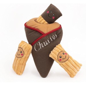 ZippyPaws Burrow- Interactive Dog & Puppy Toys for Boredom, Enrichment Squeaky Toy, for Small & Medium Dogs- Churro Cone - 1 of 1