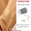 Unique Bargains Aluminum Craft Supply Jewelry Making Twisted Link Chain Roll 16.4ft - 2 of 4