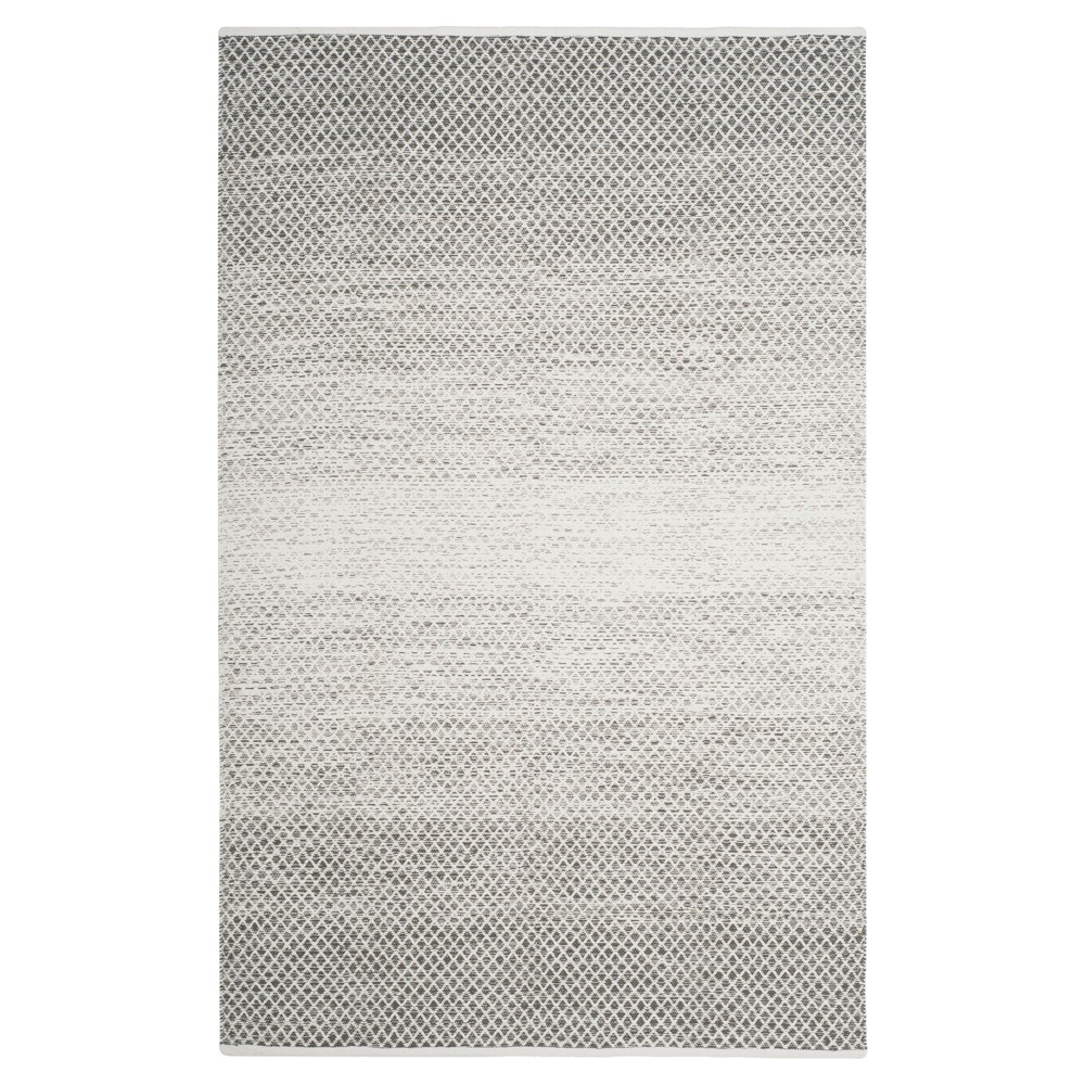 Light Gray/Ivory Geometric Flatweave Woven Area Rug 6'x9' - Safavieh