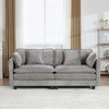 Cloud Sofa LoveSeat, Modular Sectional Couch with Chenille Fabric & Double-Layer Cushions â€ - 2 of 4