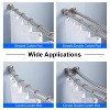 NewHome"12 Rustproof Stainless Steel Shower Curtain Hooks for Smooth Gliding on Bathroom Rods & Curtains"Silver - 3 of 4