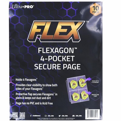 Sequoia Games NBA FLEX Flexagon 4-Pocket Secure Page | 10 Per Pack