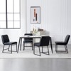 Mid Century Modern Leisure Dining Chairs Set of 2,Modern Kitchen Chair with Upholstered Seat Backrest, Metal Leg,Armless Leisure for Living Bedroom - 4 of 4