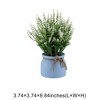 Unique Bargains Artificial Plants Tiered Festive Flower Cone Plastic 3.74"x3.74"x9.84" 1 Pc - 3 of 4