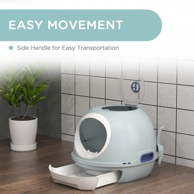 MaseiKar Covered Litter Box, Litter Box with a Lid, Scoop Enclosed Drawer & Skylight for Cats That's Easy to Clean