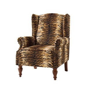 Jeffrey Traditional Nailhead Trim Armchair with Solid Legs|HULALA HOME - 1 of 4