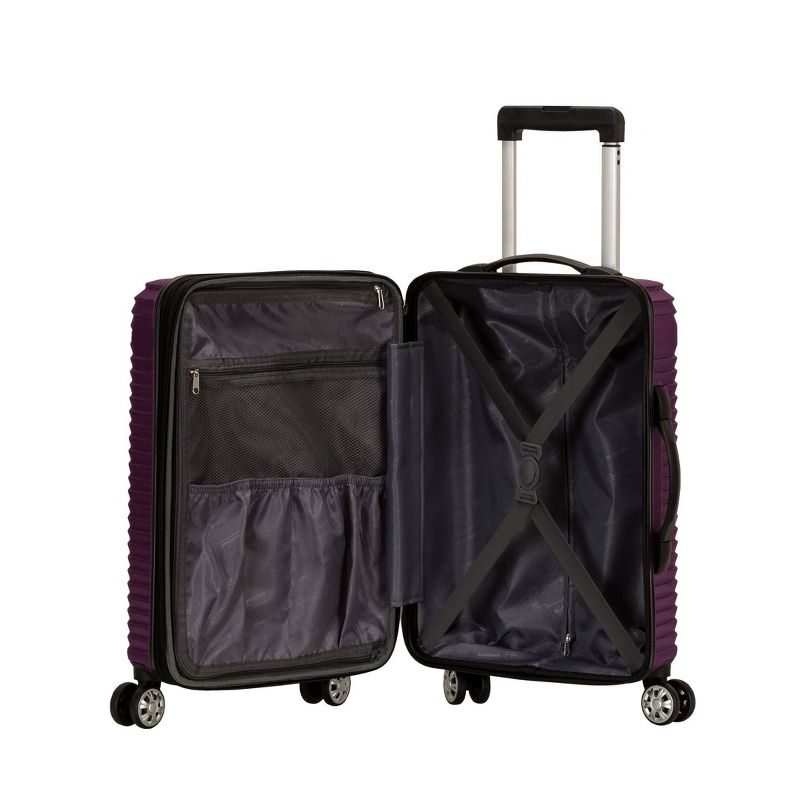 Rockland Star Trail 2pc Hardside Spinner Wheel Luggage Set - Purple, 4 of 7