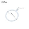 Unique Bargains Metal Electroplating Curtain Rod Accessory Curtain Ring 28 Pcs - 2 of 4