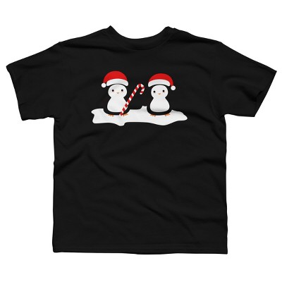 Boy's Design By Humans Christmas penguins are so cute By happinessinatee T-Shirt