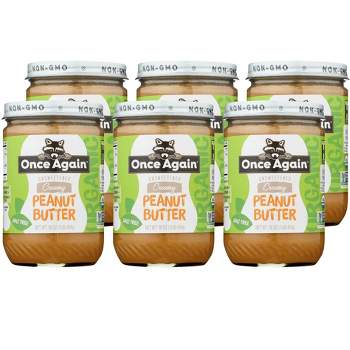 Once Again Organic Unsweetened Creamy Peanut Butter Salt-Free - Case of 6/16 oz