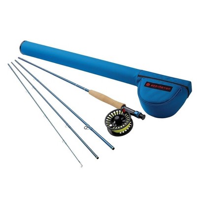 Redington 8WT 5-5025K-890-4 Fly Fishing Combo Kit 9-Foot Crosswater Outfit with Fly Reel 4 Piece, Blue