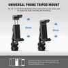 MaseiKar Metal Phone Tripod Mount with Cold Shoes,1/4" Thread, 180¡ã Tilt,360¡ã Rotation,Adjustable Phone Clamp Metal Phone Holder Compatible - 2 of 4