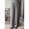 Women's Satin Wide Leg Pants - TEMPO PARIS - 3 of 4