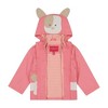 LONDON FOG Baby and Little Girls' Animal Jersey Lined Rainslicker Jacket - 2 of 2