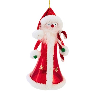 Italian Ornaments 7.0 Inch Jello Bell Santa Christmas Italian Ornament Tree Ornaments