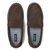 Lands' End Men's Flannel Lined Suede Slip On Moccasin Slippers - 2 of 4
