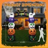 Syemin Decorative Holiday Scene Props Halloween Inflatables Pumpkin Archway Decoration, Giant Yard Arch Decorations, Multicolored, 92.52"*30"*98.4" - 3 of 4